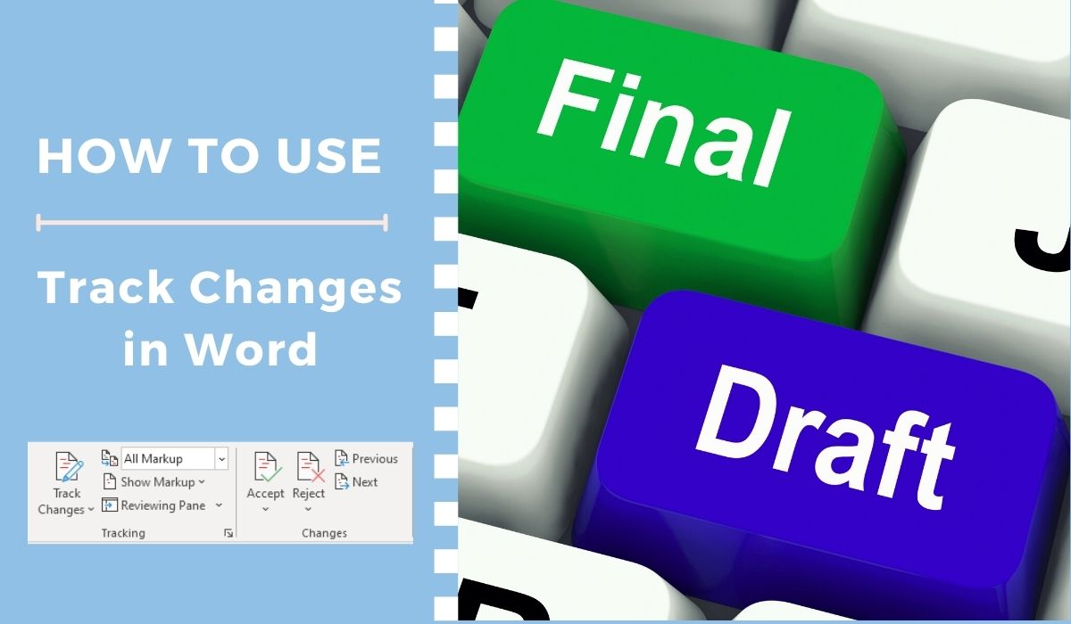 how to use track changes in word